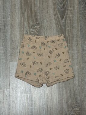 Disney Beige Toddler Shorts with Simba Faces